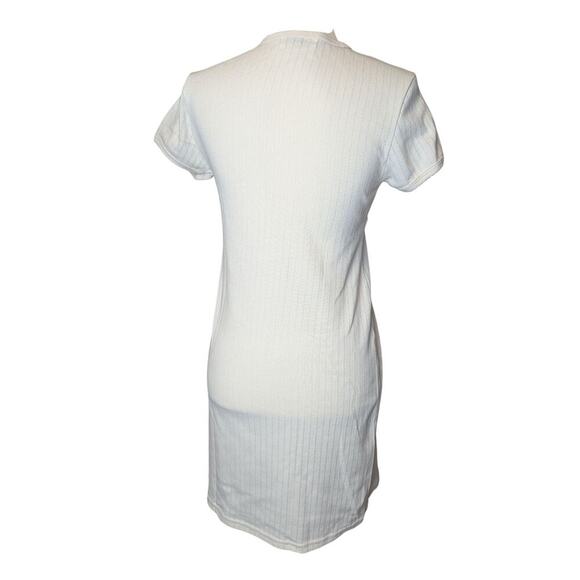 Scarlet Loungewear Light Yellow V-Neck Lounge Mini Dress Y2K - Picture 8 of 10